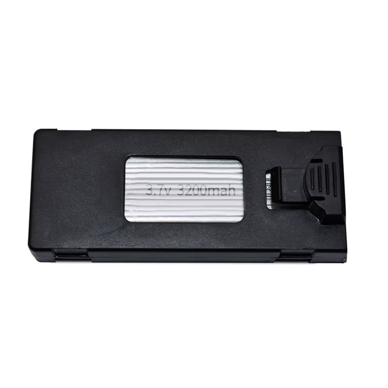 PYLRC LiPo Ersatzbatterie für Mini Drohnen E88 E99 E99S F185, 3,7 V 3200 mAh, Schwarz - Bild 2