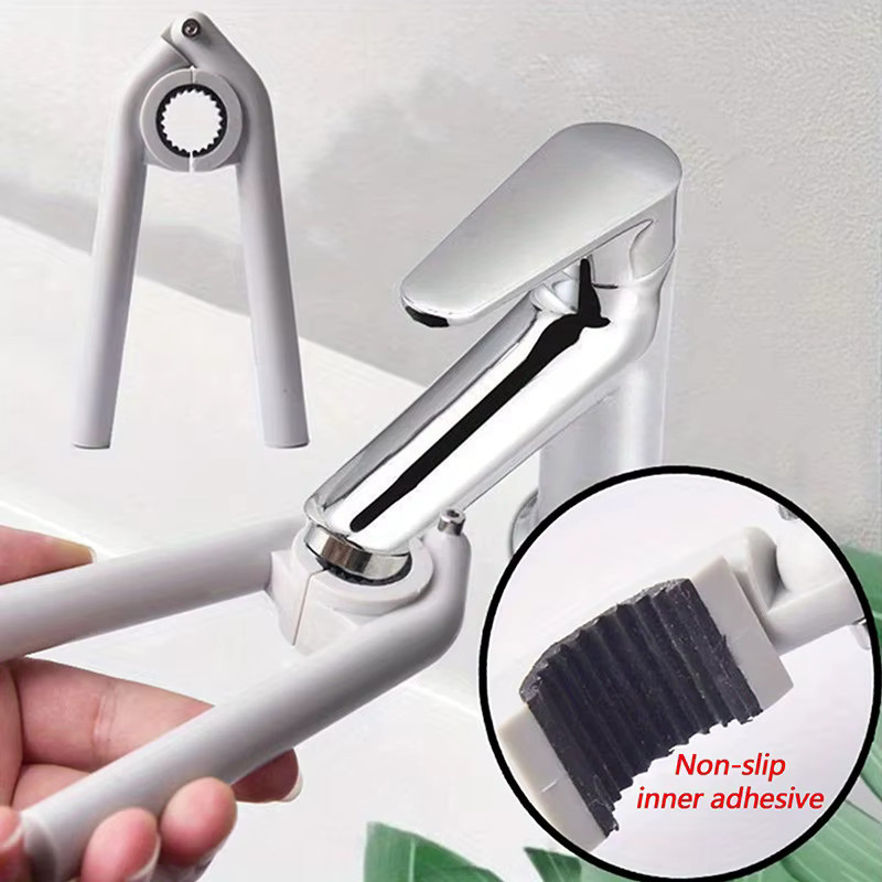Robuster Wasserhahn-Belüfterschlüssel aus Kunststoff in Grau für Küchen und Badezimmer - Bild 4