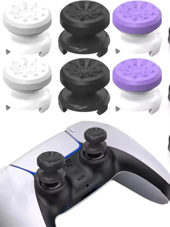 Freek Galaxy High-Rise Analog Stick Thumb Grips für PS4 und PS5 Controller, 2 Stück Silikonkappen für verbesserte FPS Performance - Bild 4