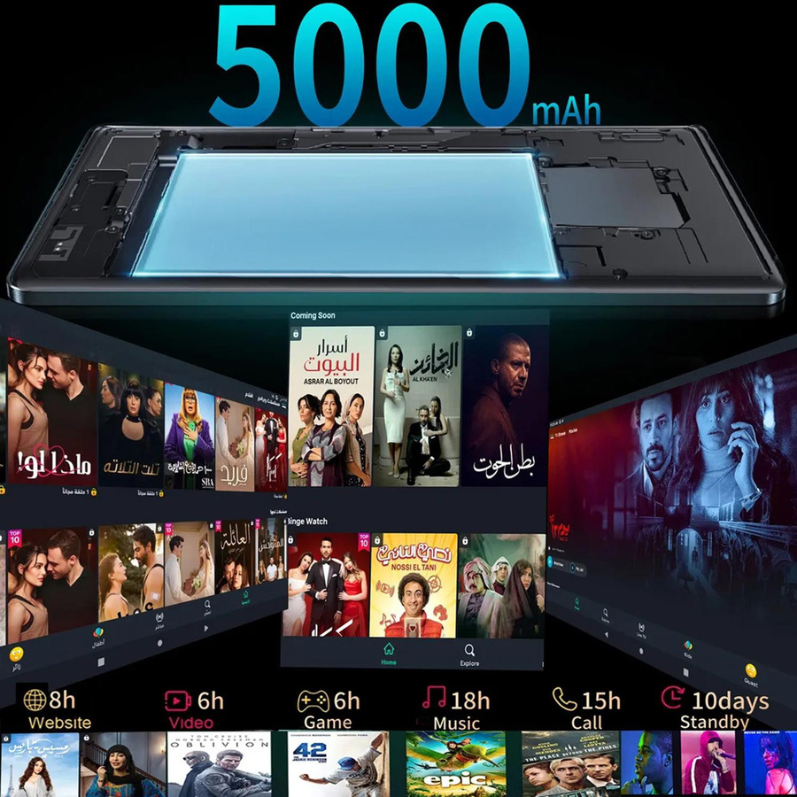 BDF S10 Global Tablet mit 10,1 Zoll Display, 4 GB RAM, 64 GB ROM, MediaTek Prozessor, Android, WLAN, 3G und Bluetooth in Gold - Bild 8