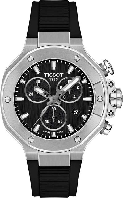 Tissot Chronograph, Quarz, Edelstahl, 38 mm, Schwarz, Herren - Bild 1