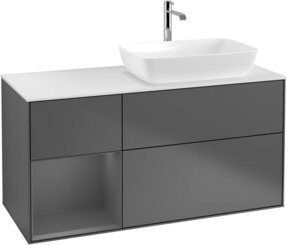 V&B Waschtischunterschrank Finion in Anthrazit lackiert, Breite: 120 cm, Tiefe: 50,1 cm, Höhe: 50,1 cm - Bild 1