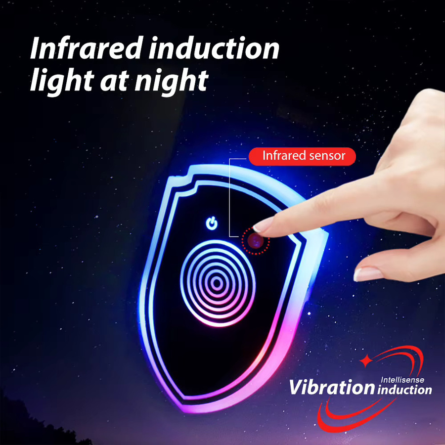 Modern Car RGB LED Dreieck-Autolicht mit Vibrationssensor in Multicolour zur dekorativen Fensterbeleuchtung - Bild 4