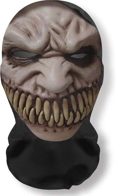 BigBee Halloween Geistergesicht 3D-gedruckte Maske, Vollgesichtsmaske, Schwarz - Bild 1