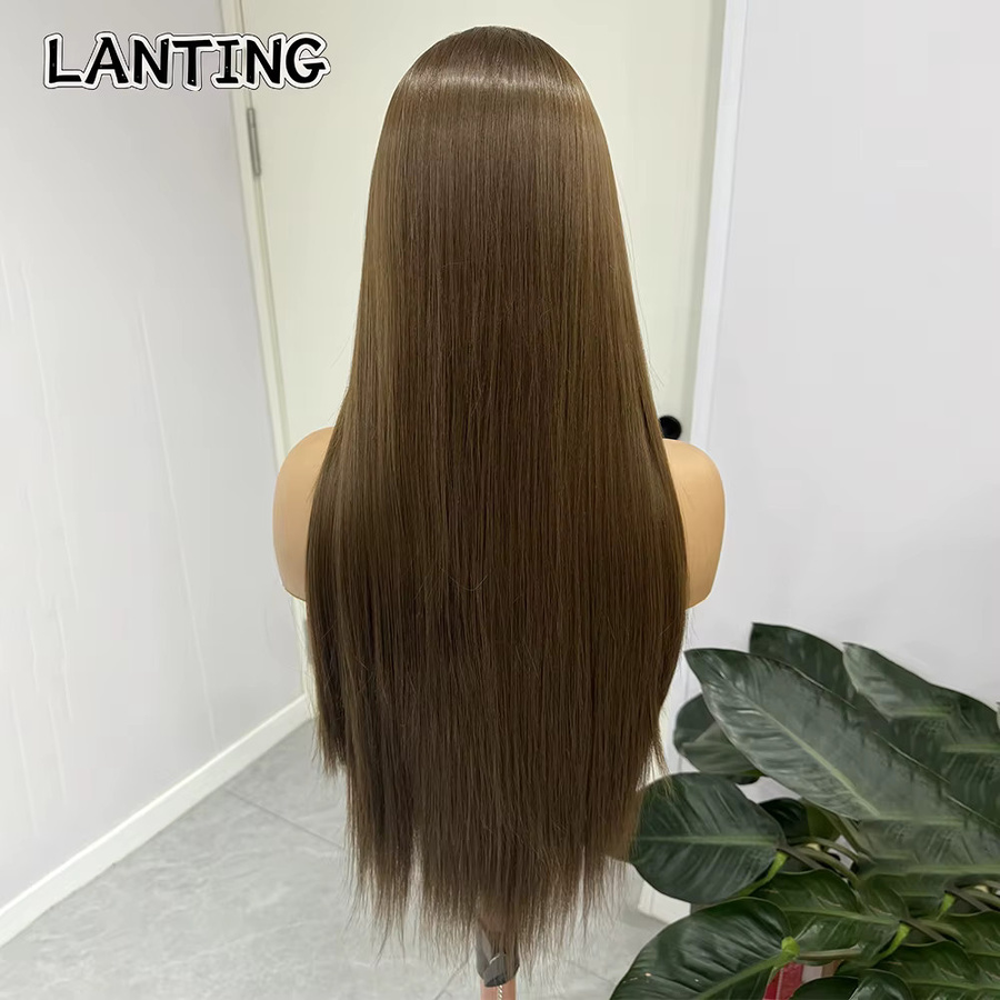 UStyleHair Spitzenperücke, braun, lang, gerade, synthetisch, Damen - Bild 4