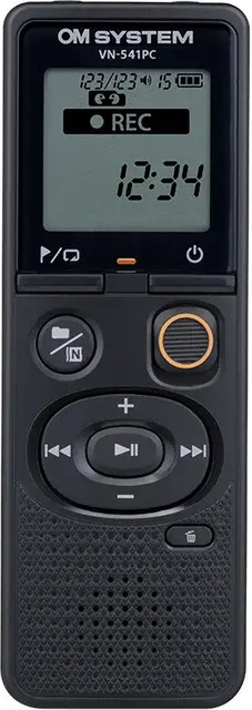 OM System Diktiergerät VN-541PC in Schwarz mit micro-USB Anschluss - Bild 1