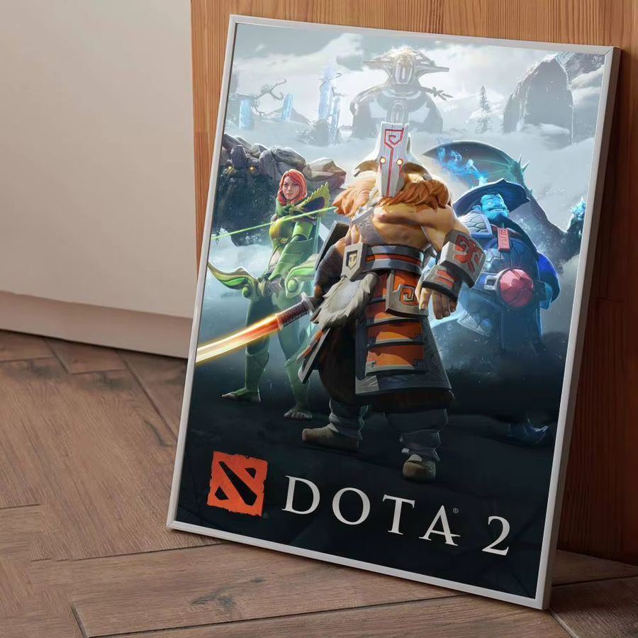 MINISO DOTA 2 Anime Poster Aufkleber, wasserfest, mehrfarbig, rechteckig - Bild 5