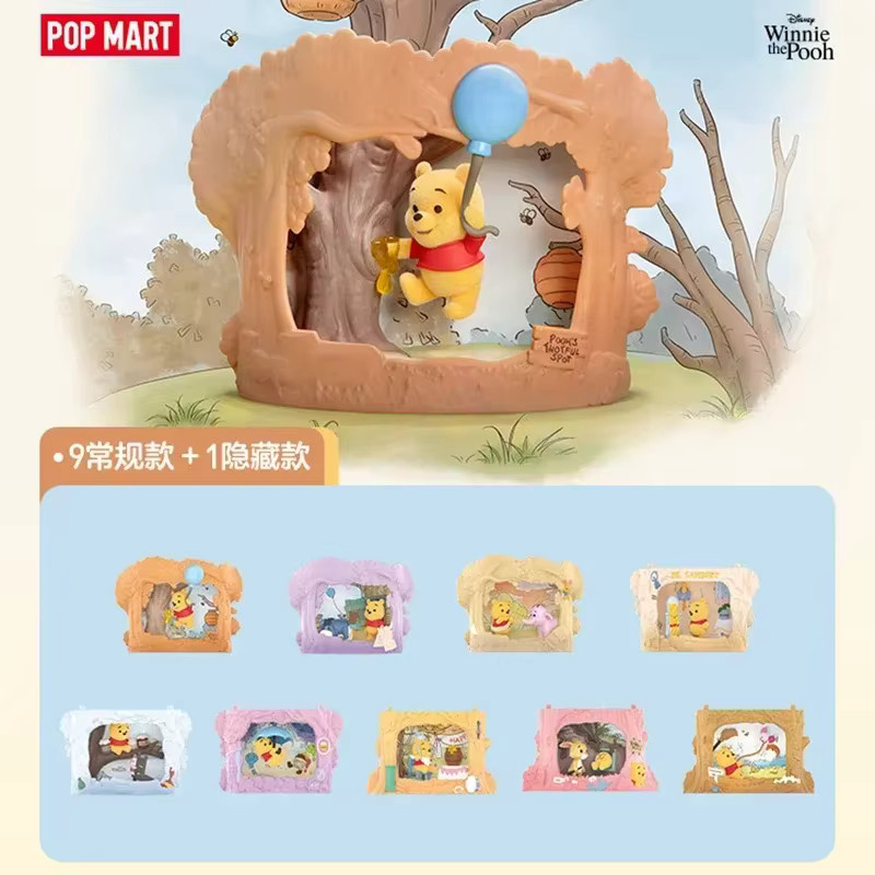 POP MART Winnie The Pooh Baumhaus-Theater-Serie, Actionfigur, Blind Box - Bild 2