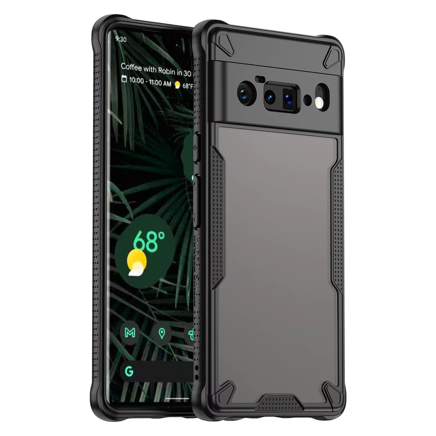 Panbon Frosted Rugger Armor Handyhülle aus hartem PC und TPU für Google Pixel 9 Pro XL, 8a, 6a und 8 in Blau - Bild 4