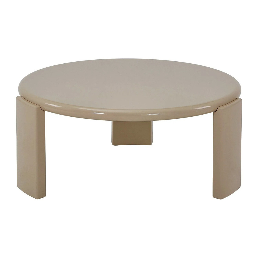 Couchtisch Zyrenia von Vente-unique in Beige, quadratisches Design aus MDF, Breite: 80 cm, Tiefe: 80 cm, Höhe: 35 cm - Bild 2