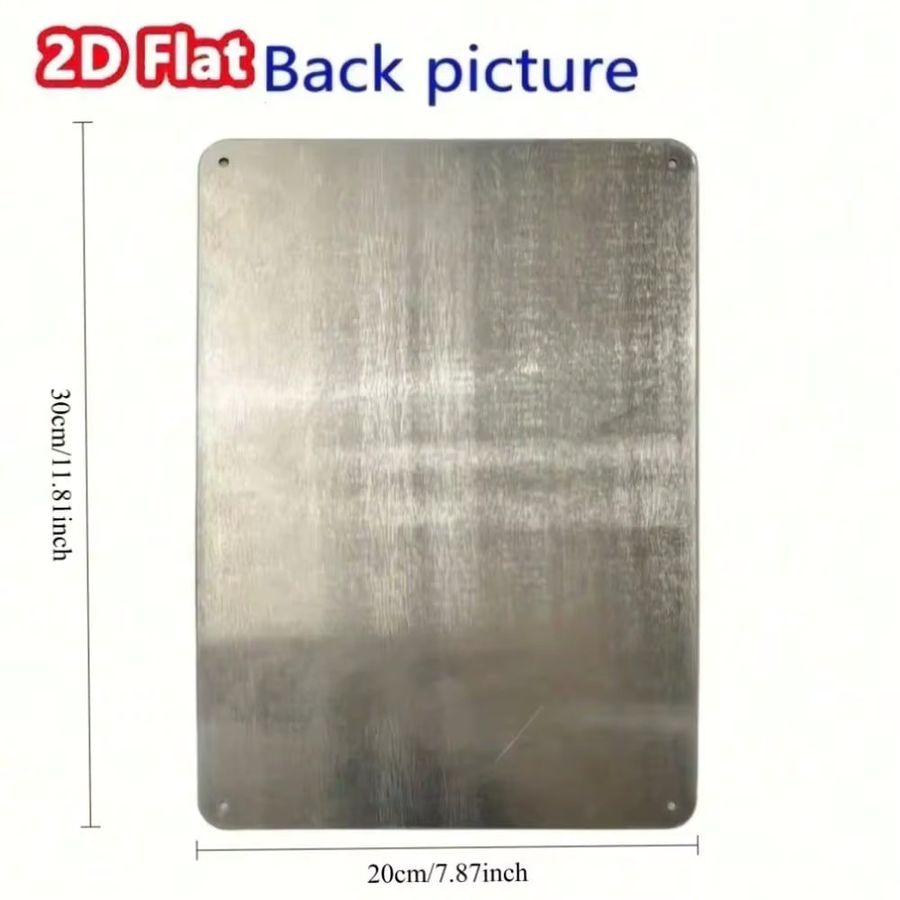 Moderne Aluminium-Wandkunst von CIFBUY, Metallschild für Zuhause und Büro, Breite: 20,3 cm, Höhe: 30,5 cm - Bild 2