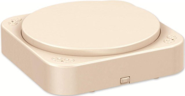 TOMTOP JMS Rotierende Dessertmaschine Automatischer Cupcake-Präsentationsständer in Beige - Bild 1