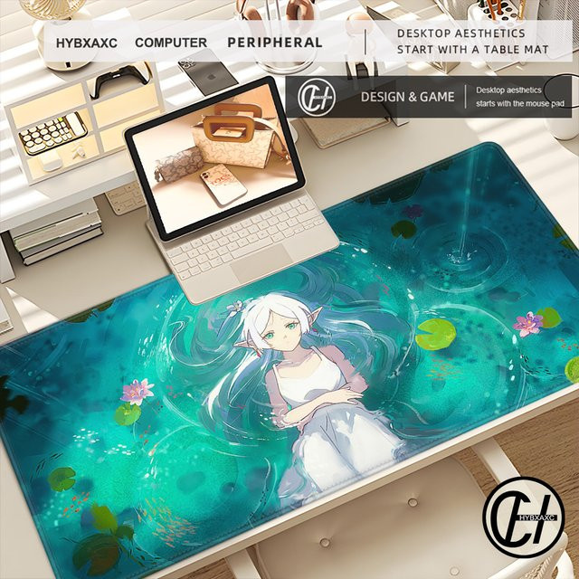 HYBXAXC Mauspad Sousou No Frieren Beyond Journey End Design Lotus Flower Multicolour - Bild 1