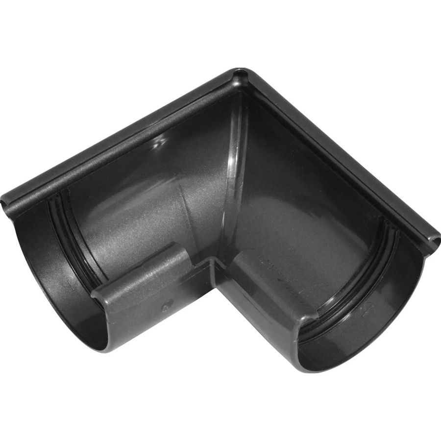 Marley Rinnenwinkel RG 75 Halbrund in Anthrazit-Metallic - Bild 2