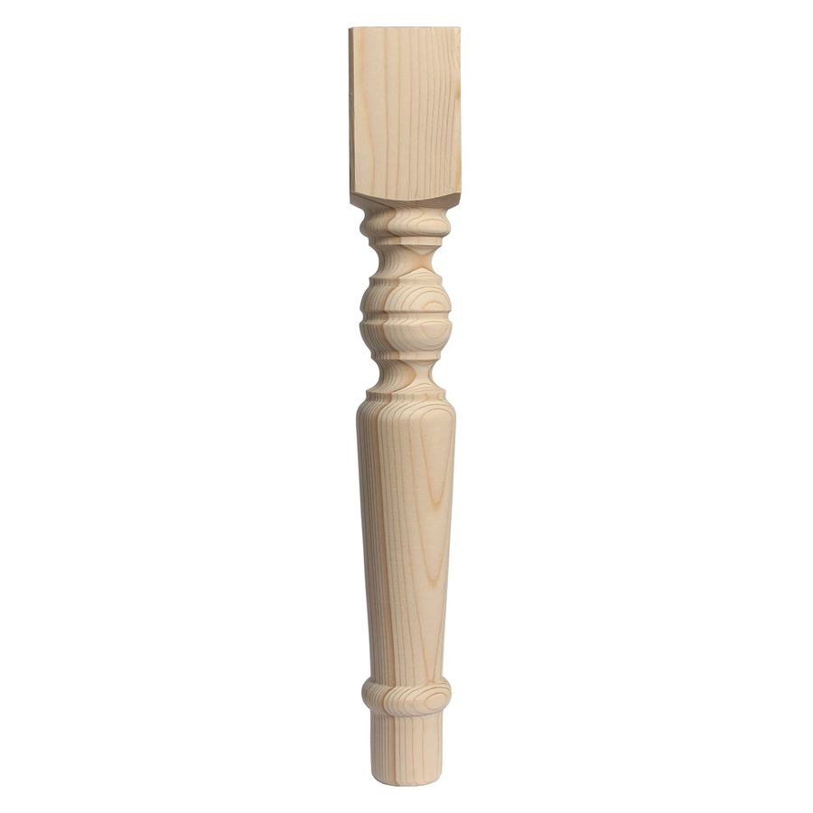 Rustikaler Tischfuß aus Buche von Dieda in Braun und Beige, Höhe: 40 cm - Bild 2