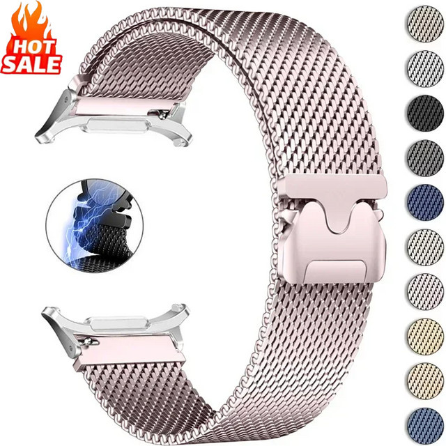 OAKCHARM Uhrenarmband Edelstahl, Milanaise, Unisex, Samsung Galaxy Watch Ultra 47 mm - Bild 1