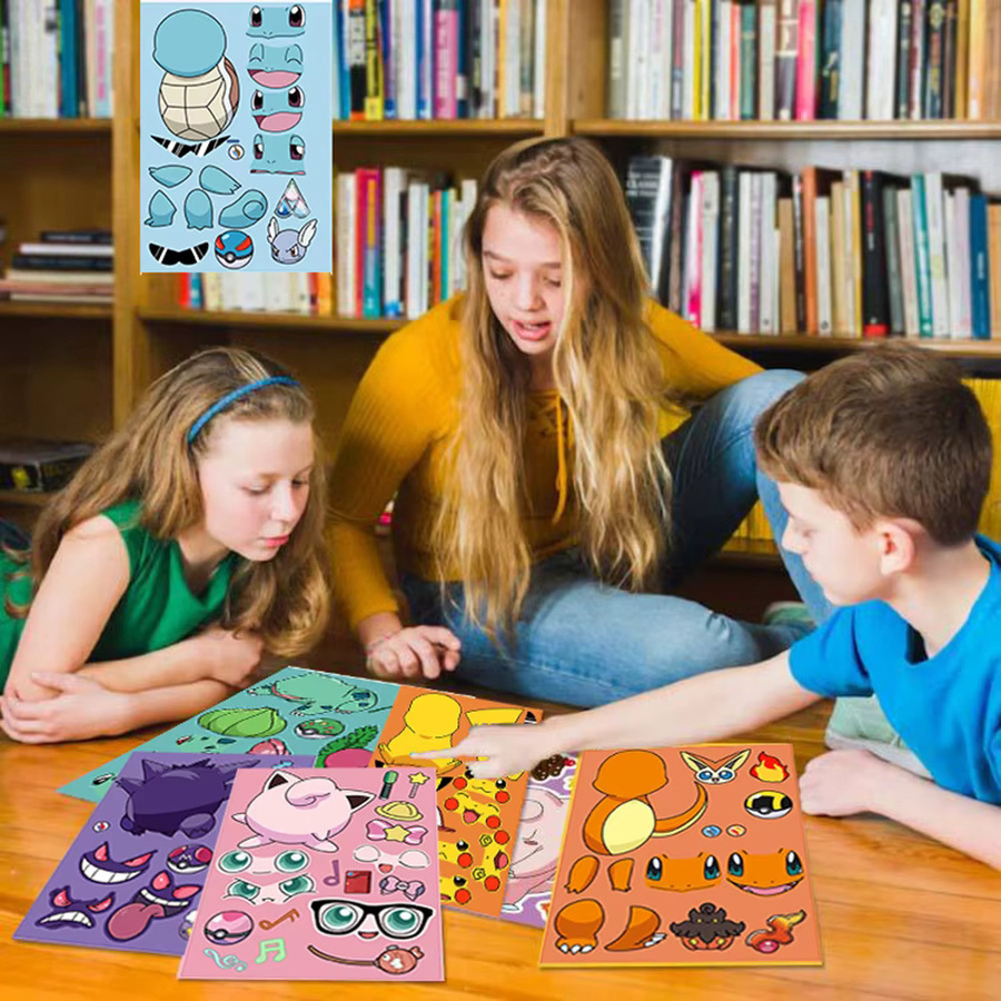TAKARA TOMY Pokémon Pikachu Puzzle-Aufkleber, Bunt / Mehrfarbig - Bild 3