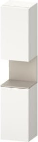 Duravit Qatego Hochschrank in Weiß Matt mit LED-Beleuchtung und Glastüren, B/T/H: 40 x 36 x 176 cm - Bild 1
