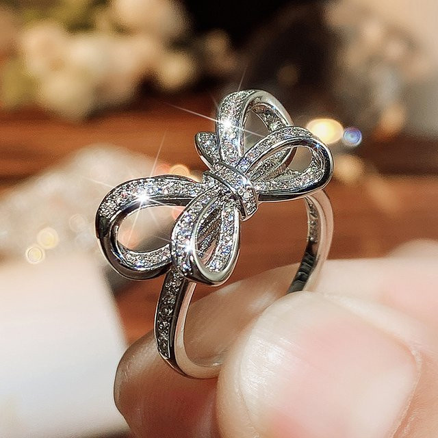 Huitan Bling Ringe, Silber, Damen - Bild 1