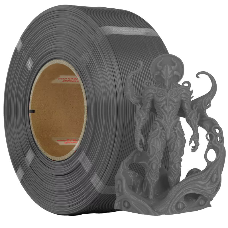 BING3D PLA Filament 1,75mm Schwarz, 1kg Nachfüllpackung für wiederverwendbare Spulen, Premium-Qualität für FDM 3D-Drucker und Bambu Lab - Bild 2