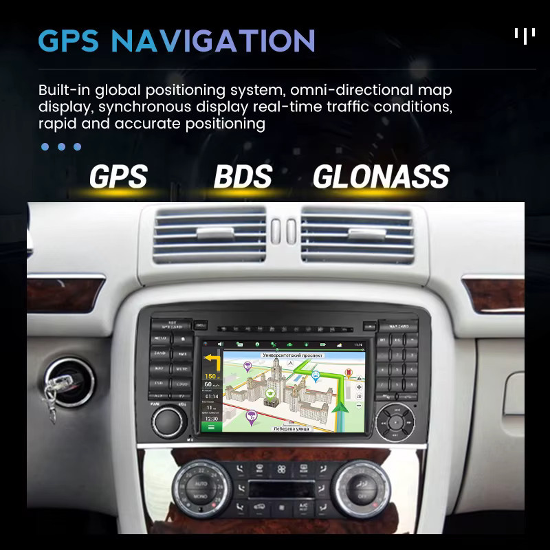 MEKEDE Android 15 Autoradio Multimedia Smart-Car-System für Mercedes Benz R-Klasse W251 R280 R300 R320, Schwarz - Bild 4