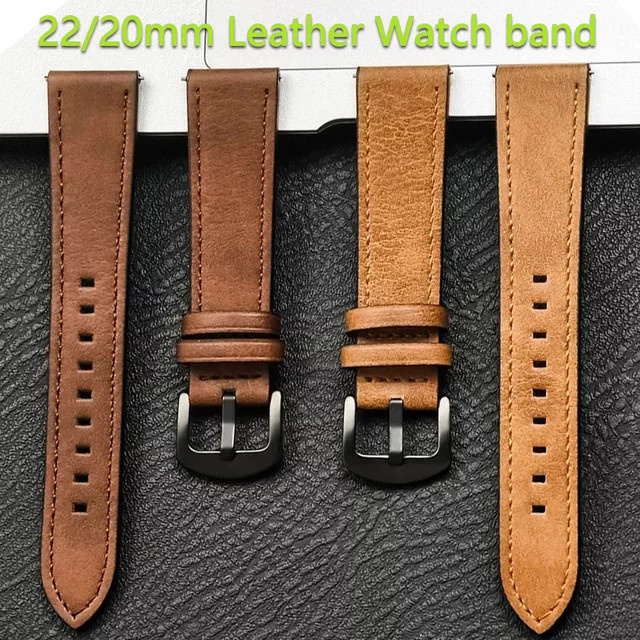 CAOWTAN Uhrenarmband Leder, Vintage, Unisex - Bild 1