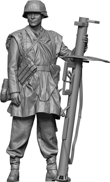 GK Panzer-Schütze, Harzmodellfigur Soldat, 1/35, Militär - Bild 1