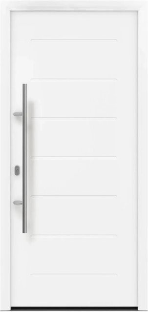 EcoStar Haustür Isopro IP 015 Verkehrsweiß B: 110 cm, H: 210 cm, DIN Links - Bild 1