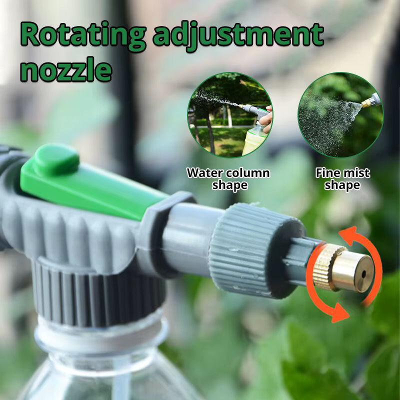 Einstellbare Spray Düse für Flaschen zur Bewässerung und Zerstäubung in Grau-Grün - Bild 3