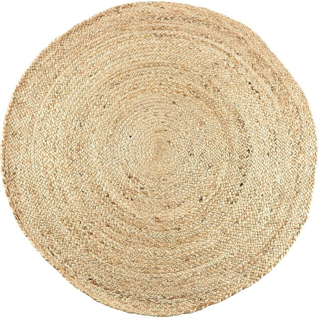 Modern Living Teppich Hanoi in Beige, runder Jute-Teppich, Durchmesser: 110 cm - Bild 1