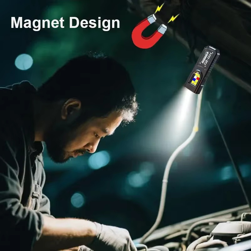Mini-Schlüsselanhänger EDC-Taschenlampe von ctzsoop – Wiederaufladbare magnetische LED-Taschenlampe mit Stiftclip und Hutclip für Outdoor und Angeln - Bild 3