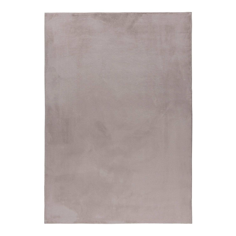 Ayyildiz Kurzflorteppich Pouffy in Beige mit Felloptik, B/L: 80 x 250 cm - Bild 2