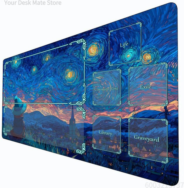 Potdemiel Van Gogh Starry Night Magic Playmat, Gaming-Matte, multicolour - Bild 1