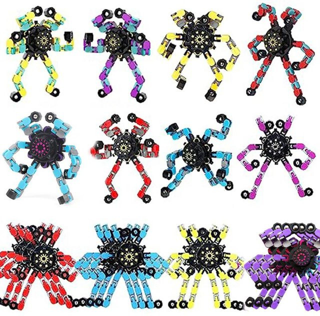 Topmix Roboter Fidget Spinner, DIY Verformbare Kette, Stressabbau Spielzeug - Bild 1