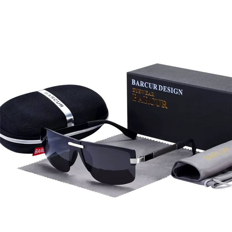 BARCUR Dekoration in Gesichtsform mit Sonnenbrille und UV-Schutz, Schwarz, Metall, Modernes Design für Unisex - Bild 2