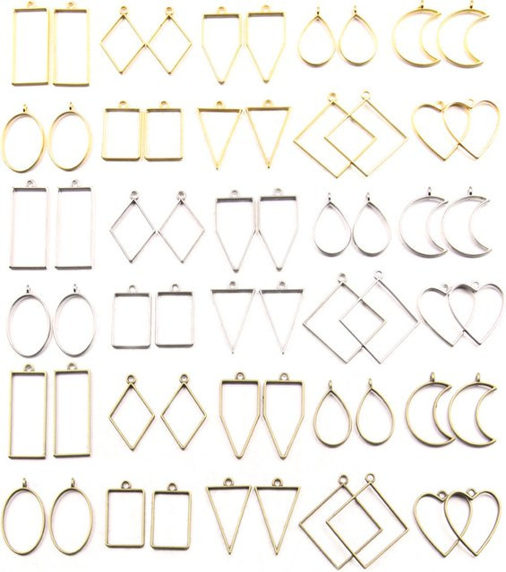 Anhänger Charm, Metall, Gold, Geometrisch, Unisex - Bild 1