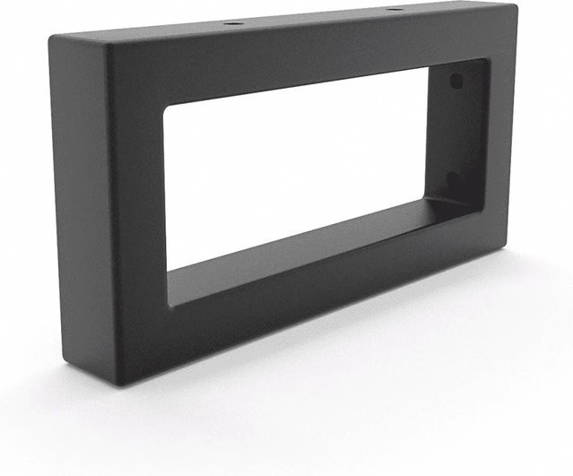 HEVVA Waschtischhalterung RHEIN Wandmontage Schwarz Matt, Höhe: 10 cm, Tiefe: 20 cm - Bild 1