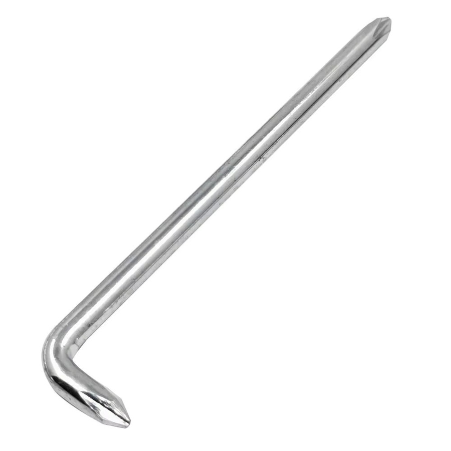 L-Typ Schraubendreher Set mit Doppelkopf und Ellenbogen-Biegung für schmale Räume, PH0 PH1 PH2, Silber - Bild 2