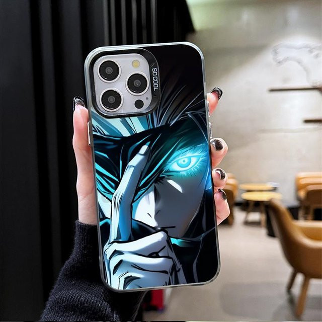 Anime Jujutsu Kaisen Satoru Gojo Handyhülle für iPhone 11 bis iPhone 17 Pro Max Plus Mini SE, Multicolor - Bild 1