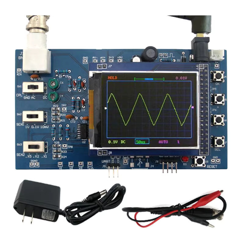 DSO138 Digital Oszilloskop DIY Kit mit STM32F103C8T6 Mikrocontroller zur Selbstmontage - Bild 4