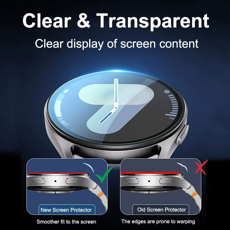 Samsung Displayschutzfolie Glas, Galaxy Watch 7 40 mm 44 mm, transparent - Bild 3