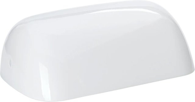 Orion Lightstyle Ersatzglas Lampenschirm für Bankerlampe in Weiß, B/T/H: 22,5 x 6 x 13,5 cm - Bild 1