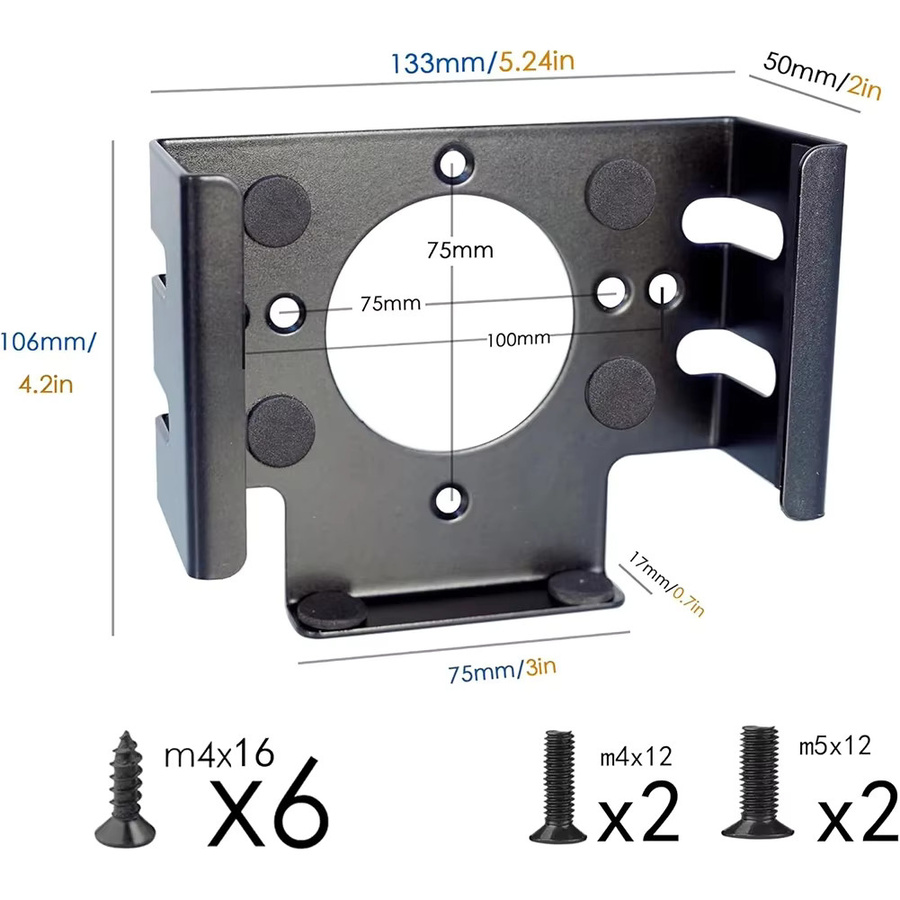 Metallhalterung für Apple Mac Mini M4 und M4 Pro 2024, Untertisch-Monitorhalterung Set aus Metall - Bild 6