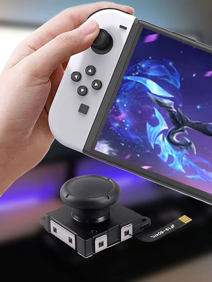 Nintendo Hall-Sensor-Joystick als JoyCon-Ersatz für Switch, Switch OLED und Switch Lite, Schwarz, Set mit 1-6 Stück - Bild 6