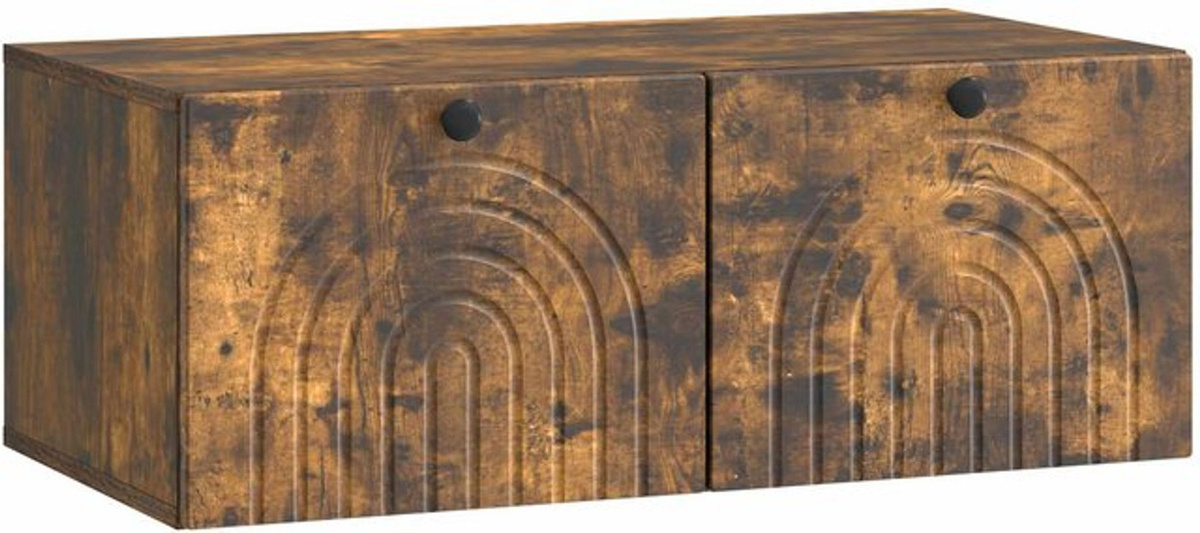 Wandmontierter TV-Schrank vidaXL in Geräucherteiche, Modern und Minimalistisch, B/T/H: 78,5 x 30 x 41 cm - Bild 1