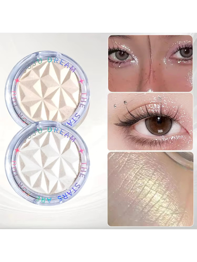 JUJU Dream Shimmer Diamond Glow Highlighter, 2-Farben-Palette - Bild 3