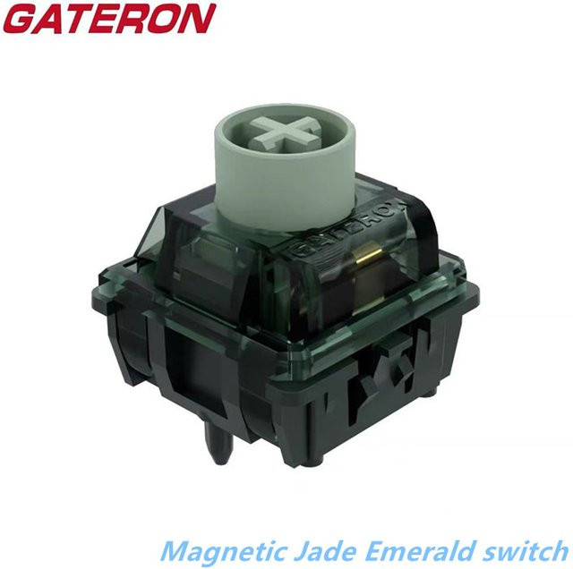 Gateron Magnetische Jade-Smaragdschalter mit Hall-Effekt für Gaming-Keyboards, taktiler Hall-Sensor-Effekt und frei einstellbarer Vorweg - Bild 1
