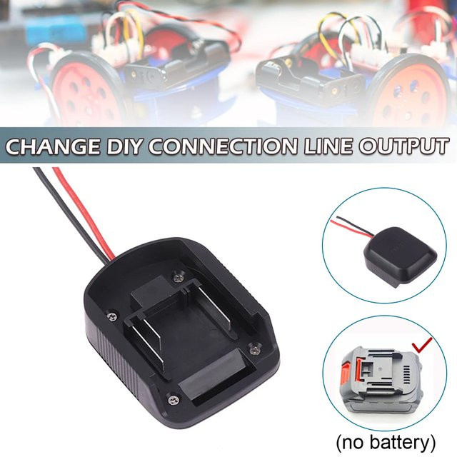 DIY Batterie Kabel Stecker Adapter für Makita 18V Li-Ion Akkus BL1830 BL1840 BL1850 in Schwarz - Bild 1