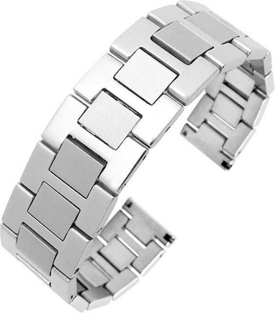 Sweetown Uhrenarmband Edelstahl, Silber, Unisex - Bild 1