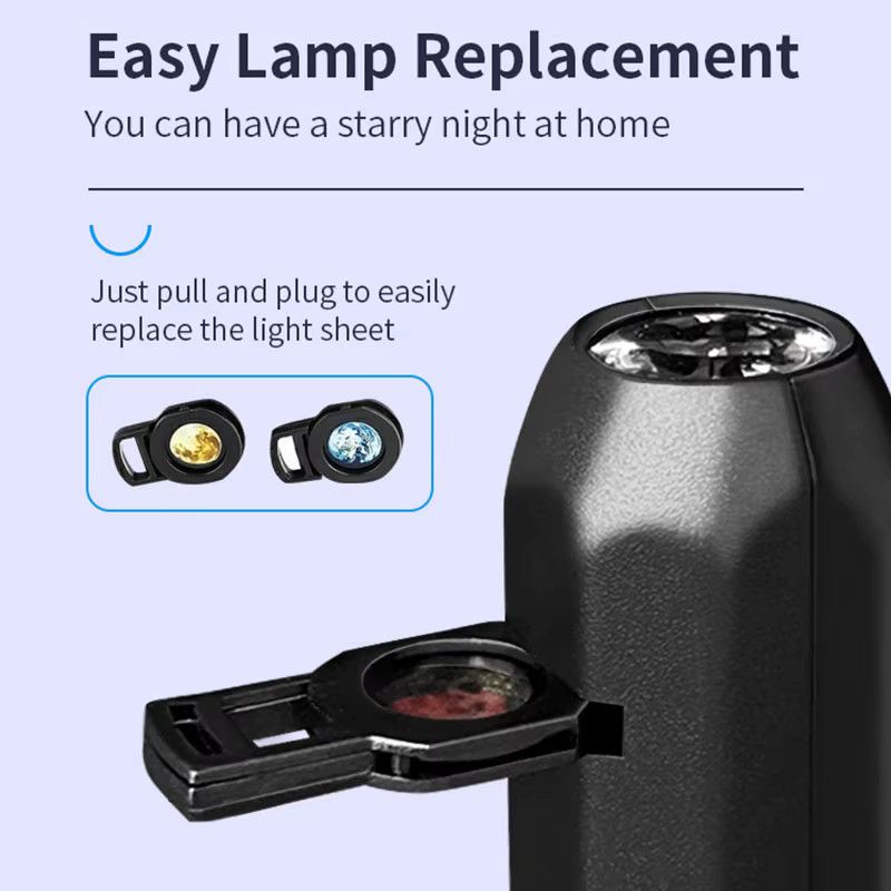 TLEDMP Ocean LED-Projektorlicht mit 360 Grad Rotation und USB-Anschluss für Wände und Decken - Bild 4